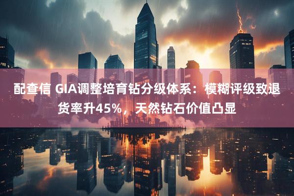 配查信 GIA调整培育钻分级体系：模糊评级致退货率升45%，天然钻石价值凸显